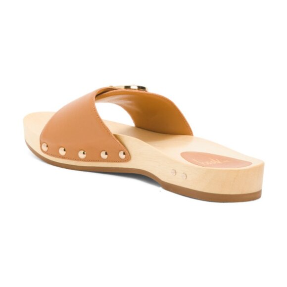 NEW BEEK Made In Brazil Leather Woodstar Buckle Sandals Honey for women 254 6M8T - Picture 7 of 7